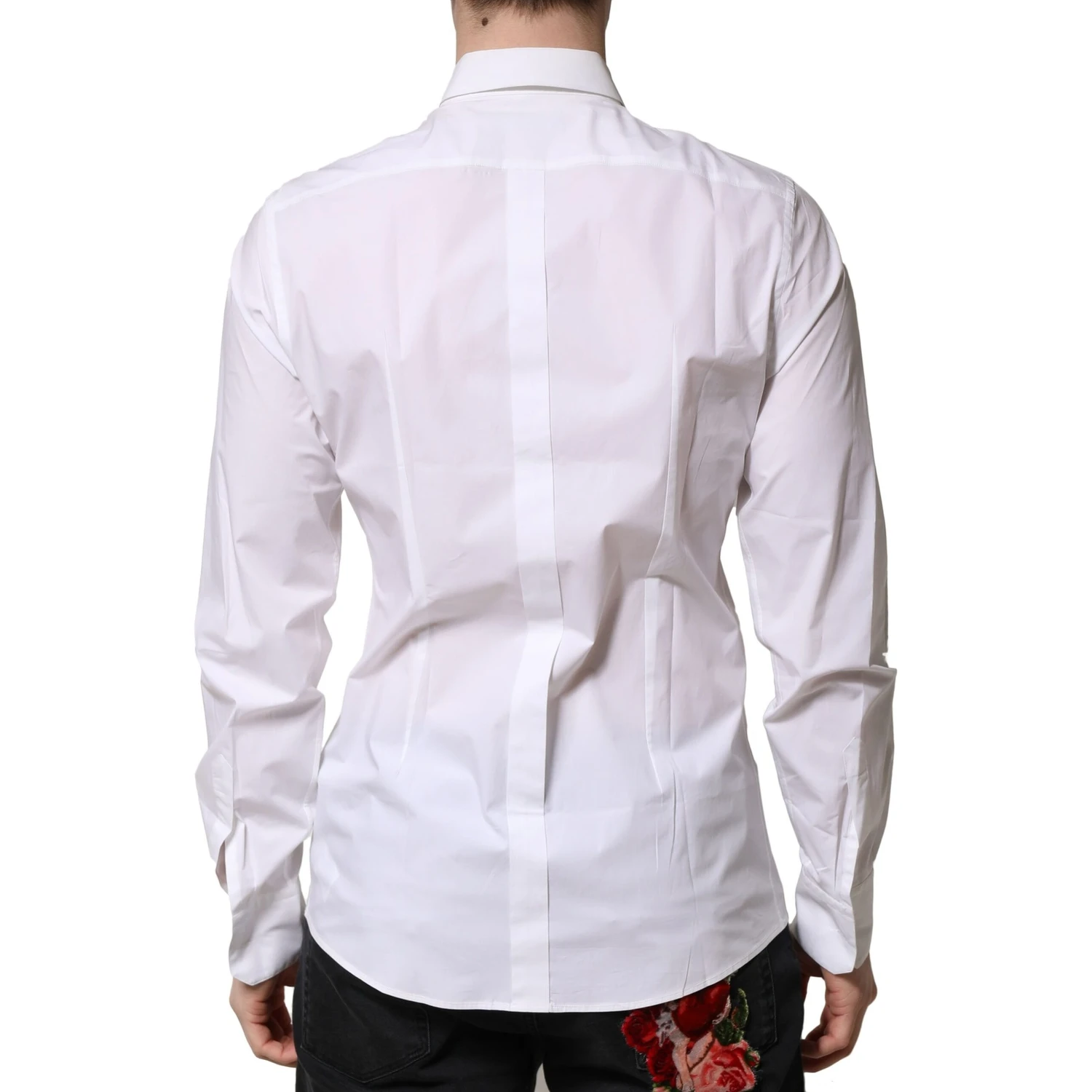 White Cotton Long Sleeves Dress Formal Shirt