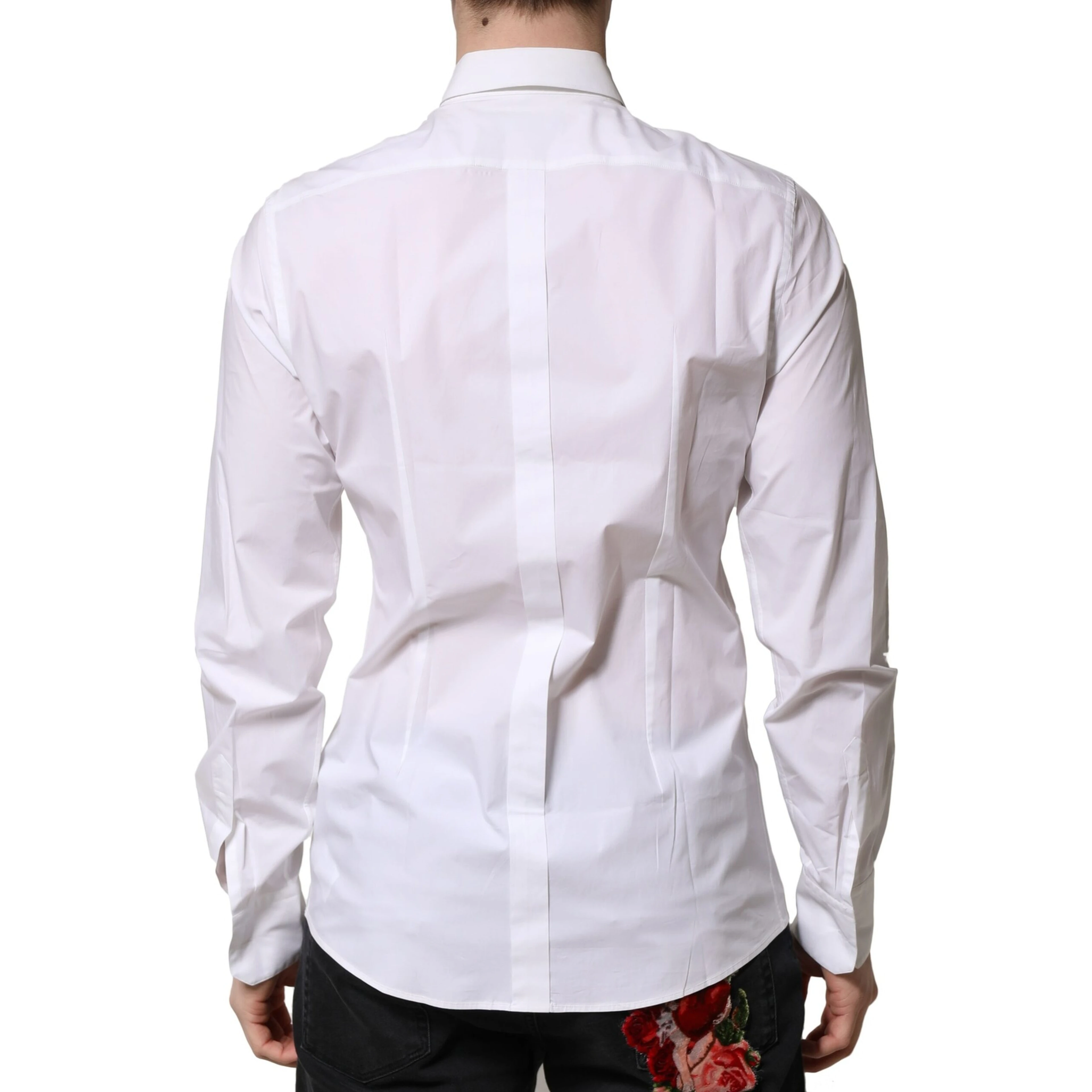 White Cotton Long Sleeves Dress Formal Shirt