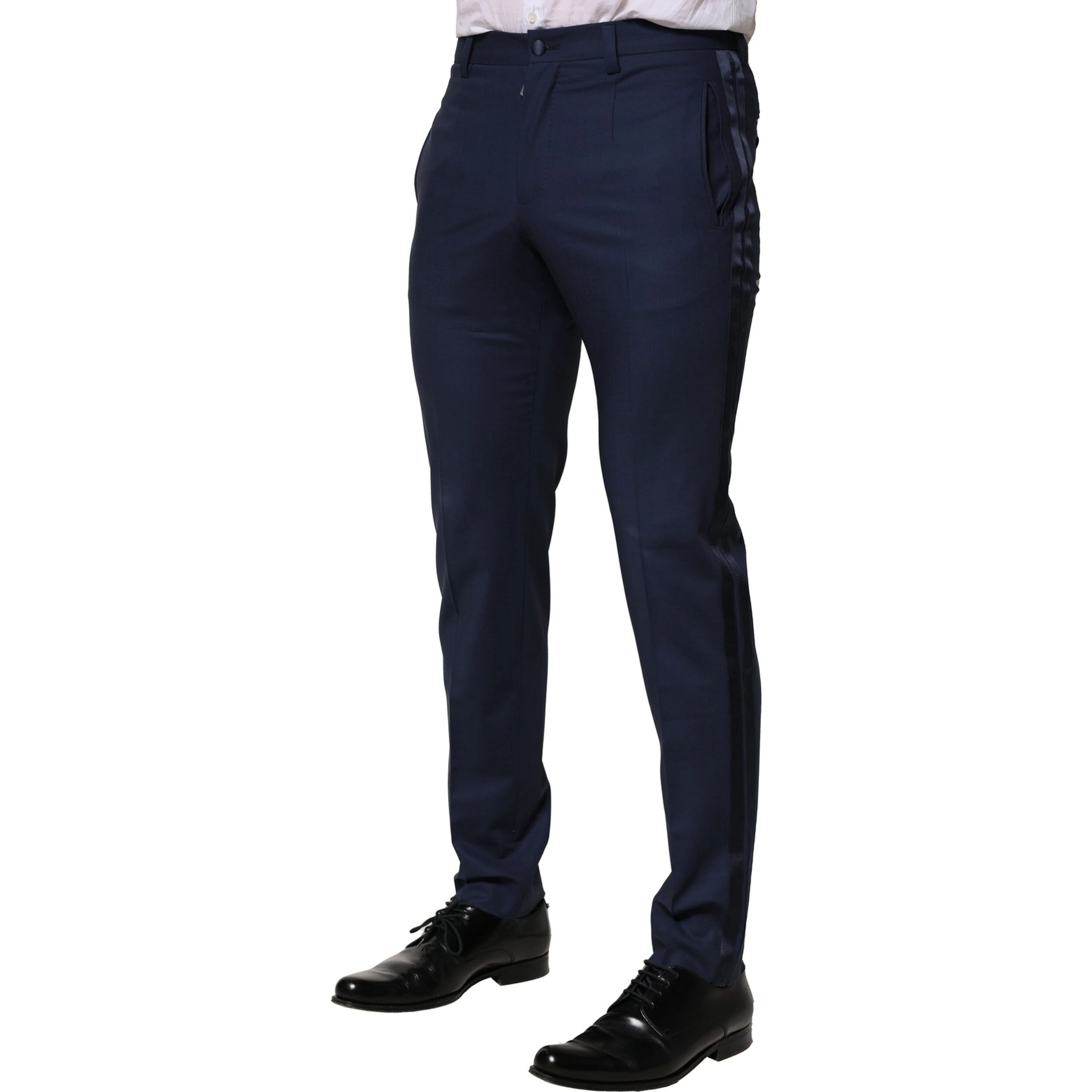 Dark Blue Wool Dress Formal Pants