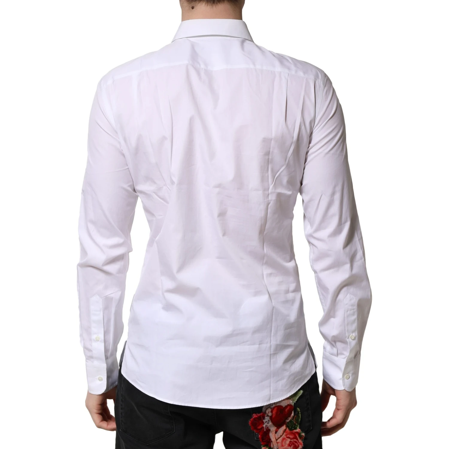 White Poplin Cotton Formal Men Dress Shirt