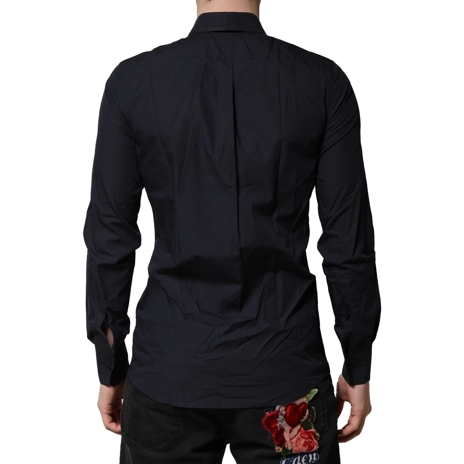 Dark Blue MARTINI Cotton Dress Formal Shirt