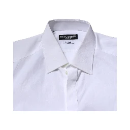 White GOLD Long Sleeves Dress Formal Shirt