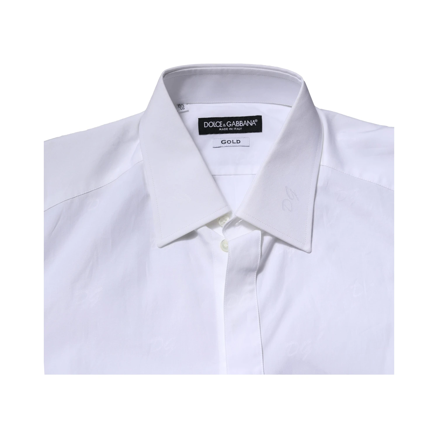White GOLD Long Sleeves Dress Formal Shirt