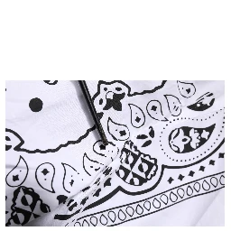 White MARTINI Bandana Print Formal Shirt
