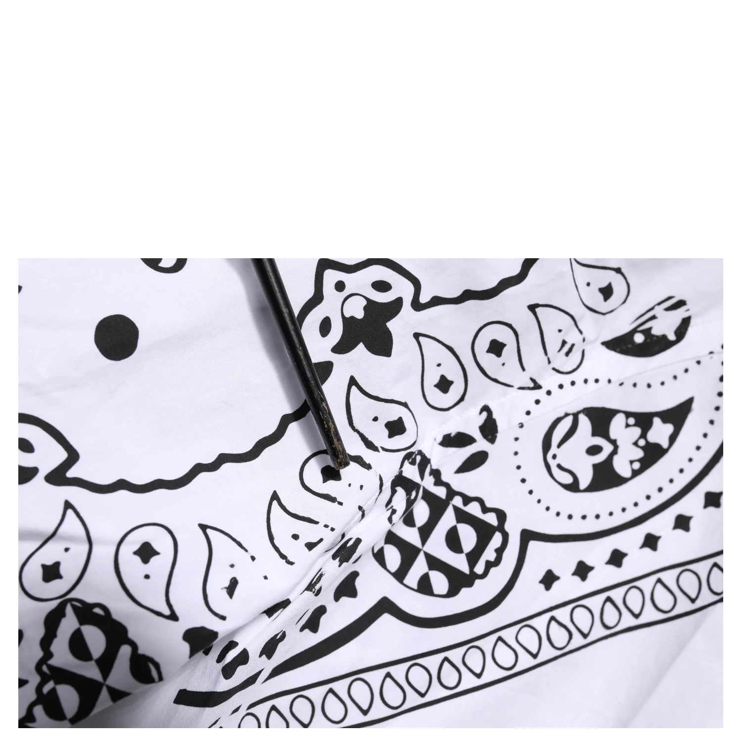 White MARTINI Bandana Print Formal Shirt