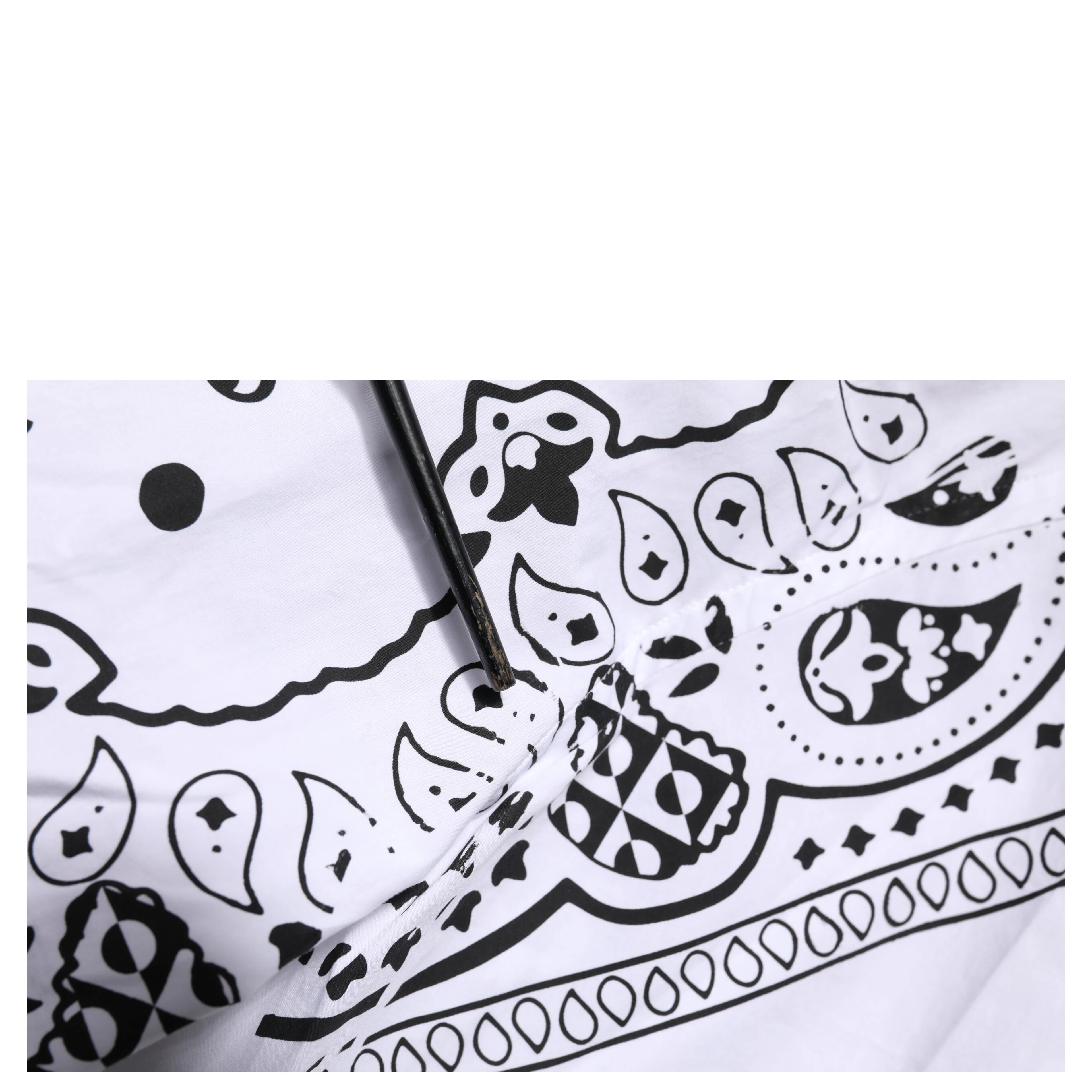 White MARTINI Bandana Print Formal Shirt