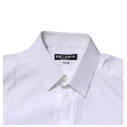 White GOLD Long Sleeves Dress Formal Shirt