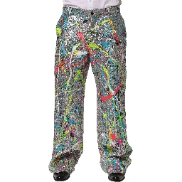 Multicolor Sequined Embellished Pants