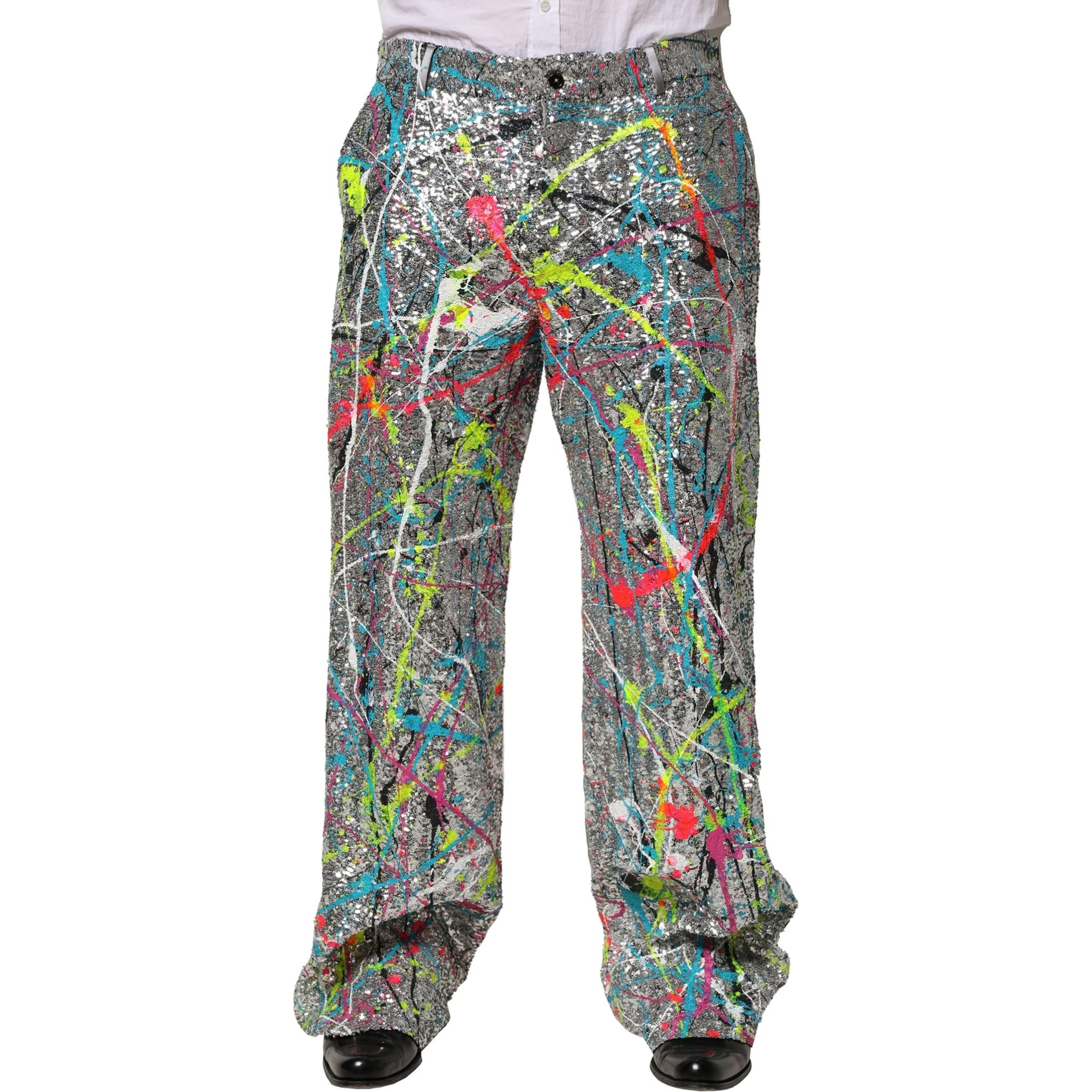 Multicolor Sequined Embellished Pants