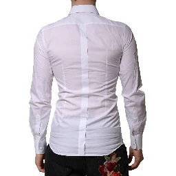 White GOLD Embellished Formal Men Dress Shirt