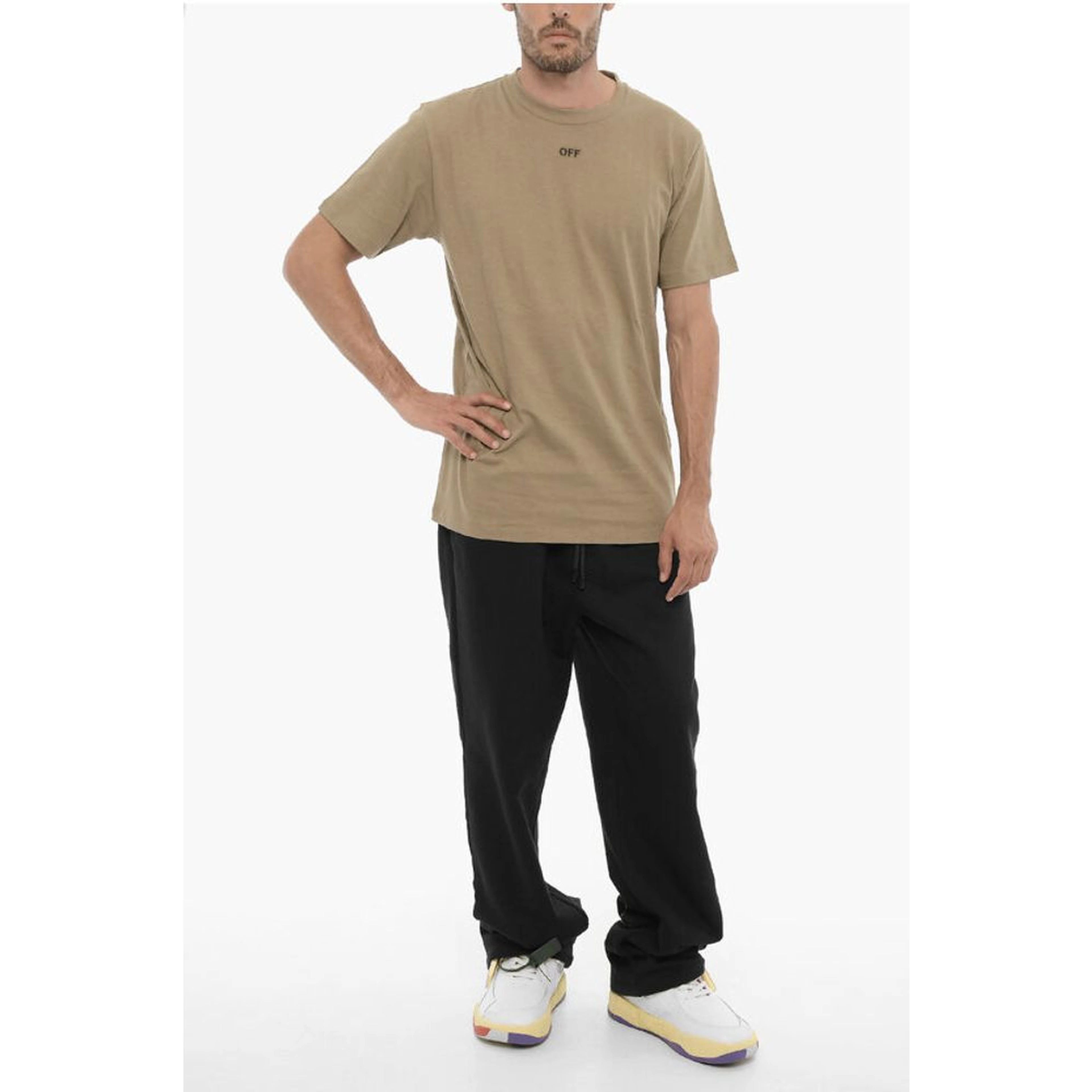 Slim Fit Crew-neck T-Shirt with Embroidered Logo