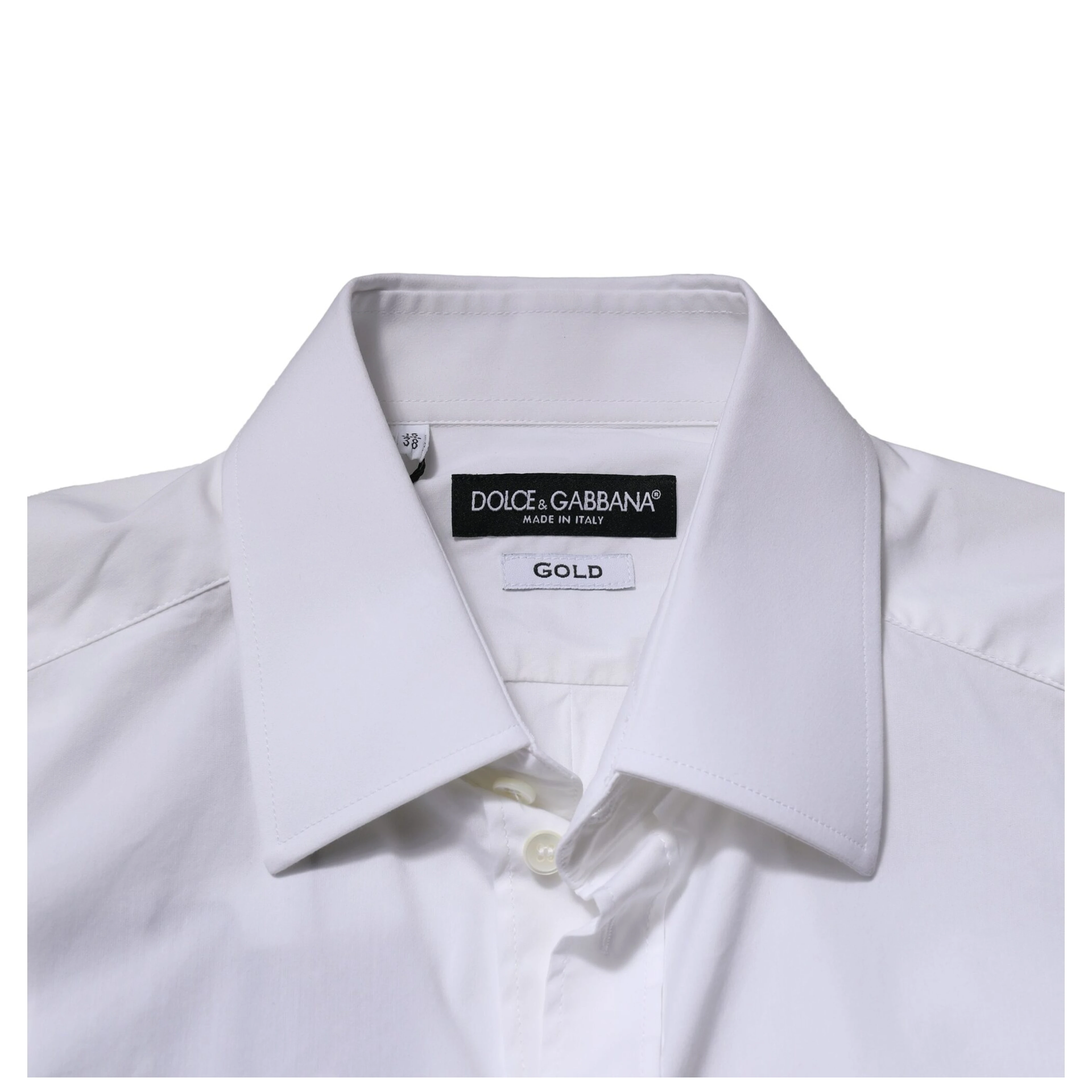White GOLD Long Sleeves Men Dress Formal Shirt