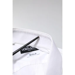 White GOLD Long Sleeves Dress Formal Shirt