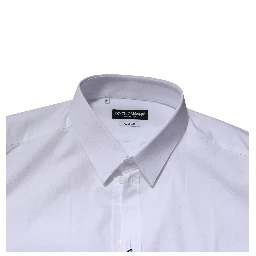 White GOLD Long Sleeves Dress Formal Shirt
