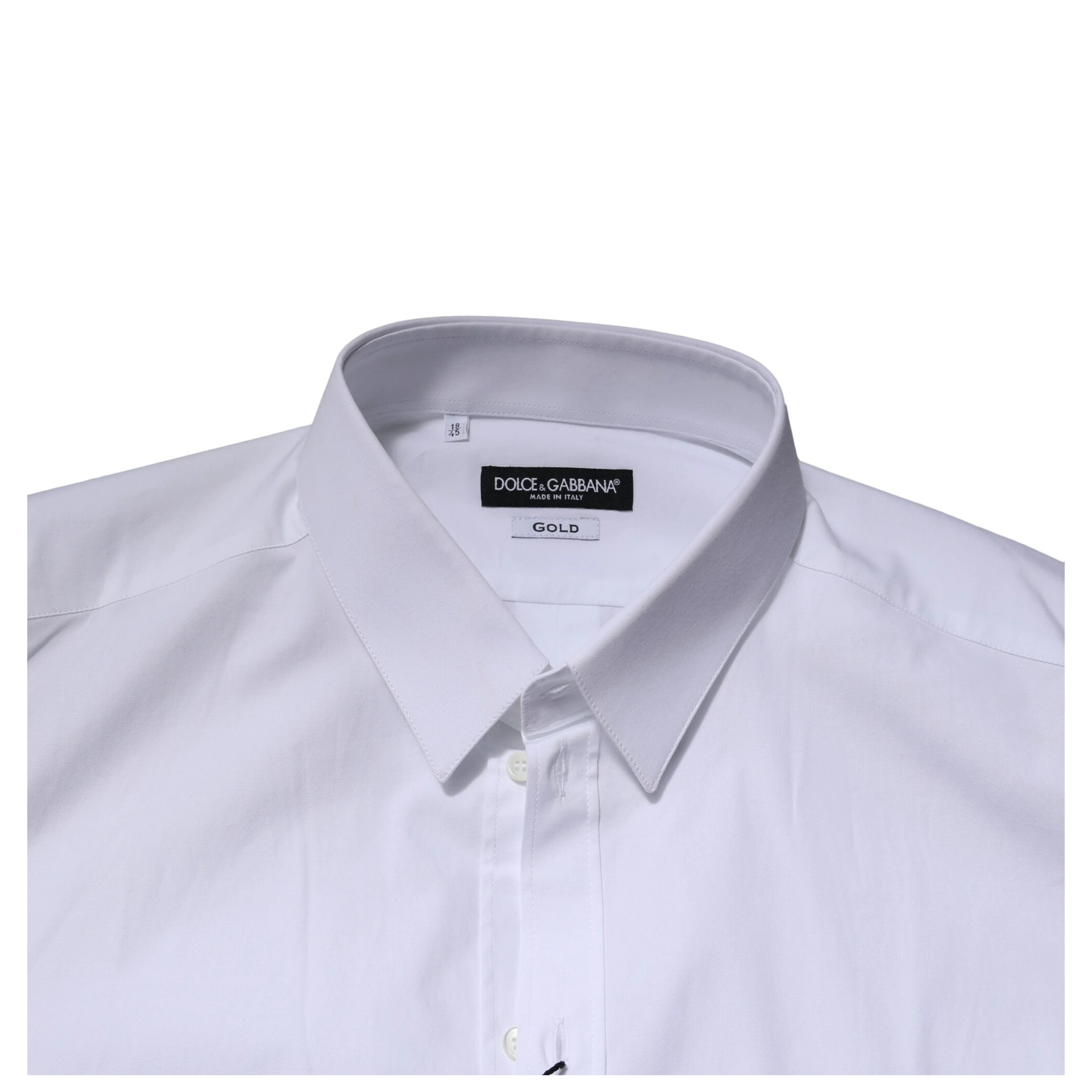 White GOLD Long Sleeves Dress Formal Shirt