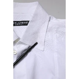 White Cotton Short Sleeves Dress Formal Shirt