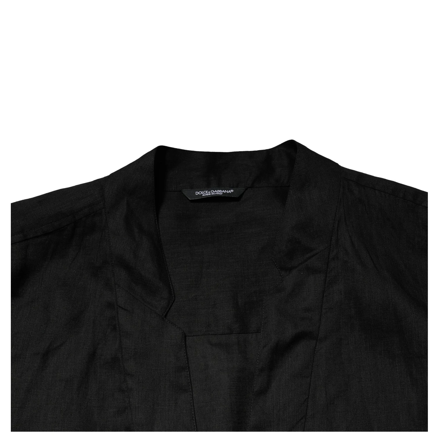 Black Linen Long Sleeves Men Casual Shirt