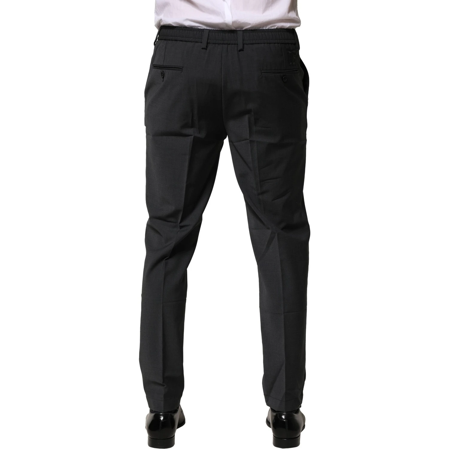 Black Wool Dress Slim Formal Pants