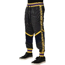 Multicolor Stripes Wool Jogger Pants