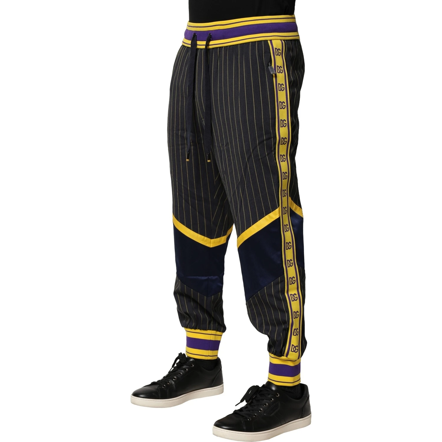 Multicolor Stripes Wool Jogger Pants
