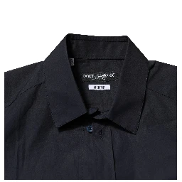 Dark Blue MARTINI Cotton Dress Formal Shirt
