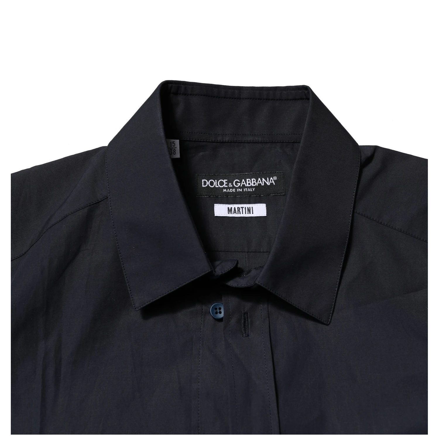 Dark Blue MARTINI Cotton Dress Formal Shirt