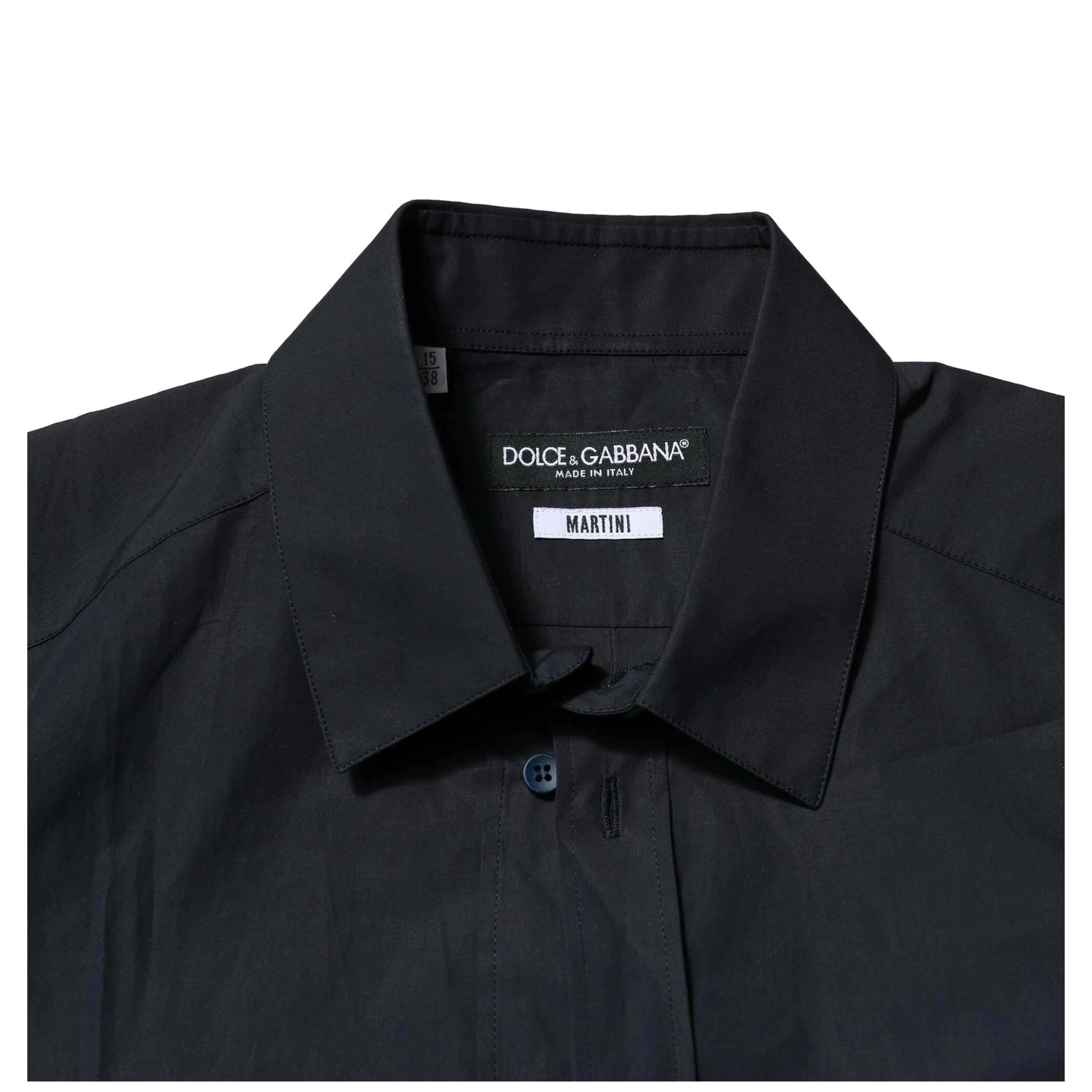 Dark Blue MARTINI Cotton Dress Formal Shirt