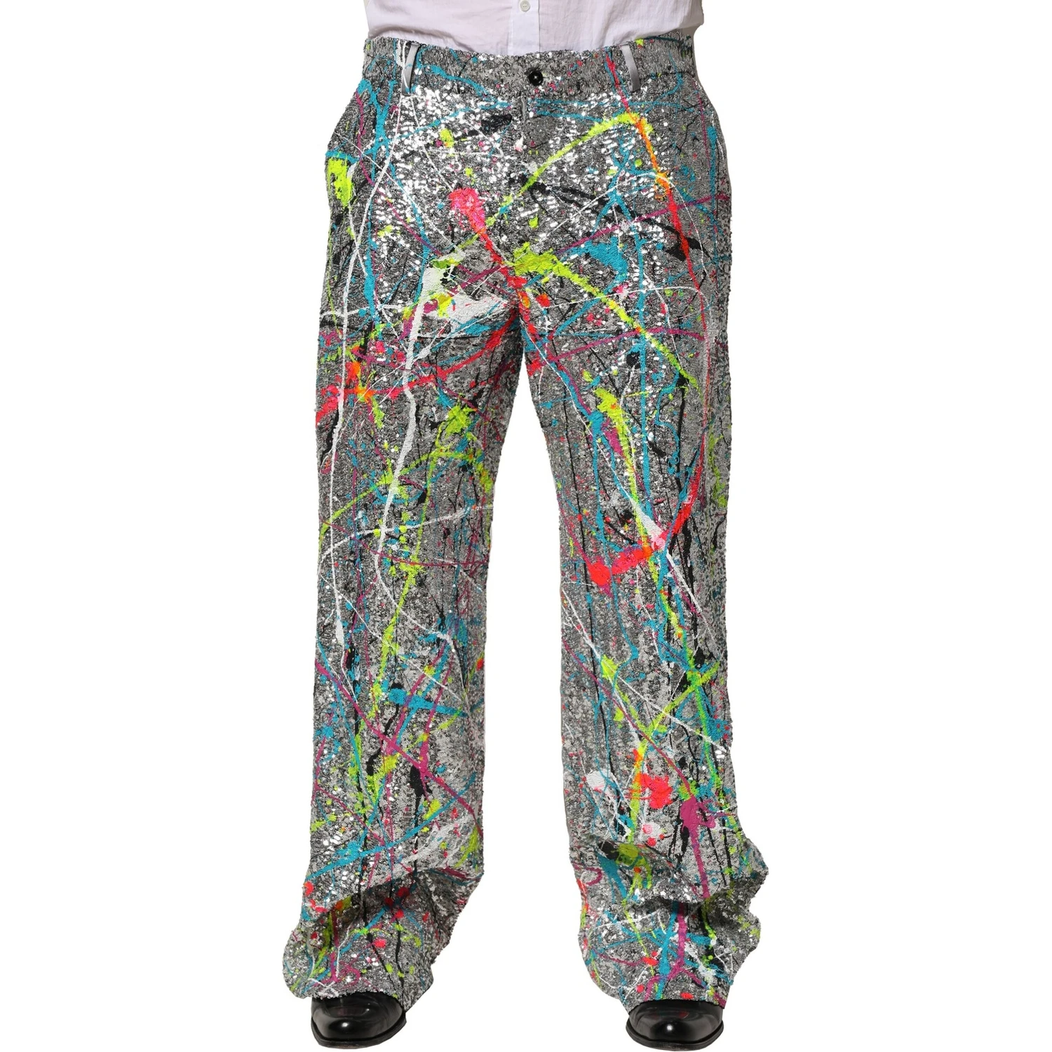 Multicolor Sequined Embellished Pants