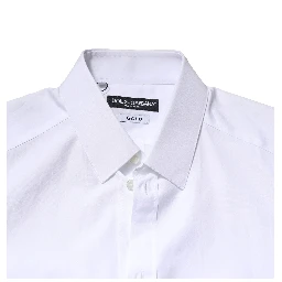 White GOLD Crown Cotton Dress Formal Shirt