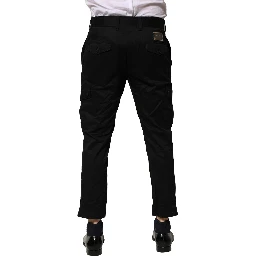 Black Cotton Dress Slim Formal Pants