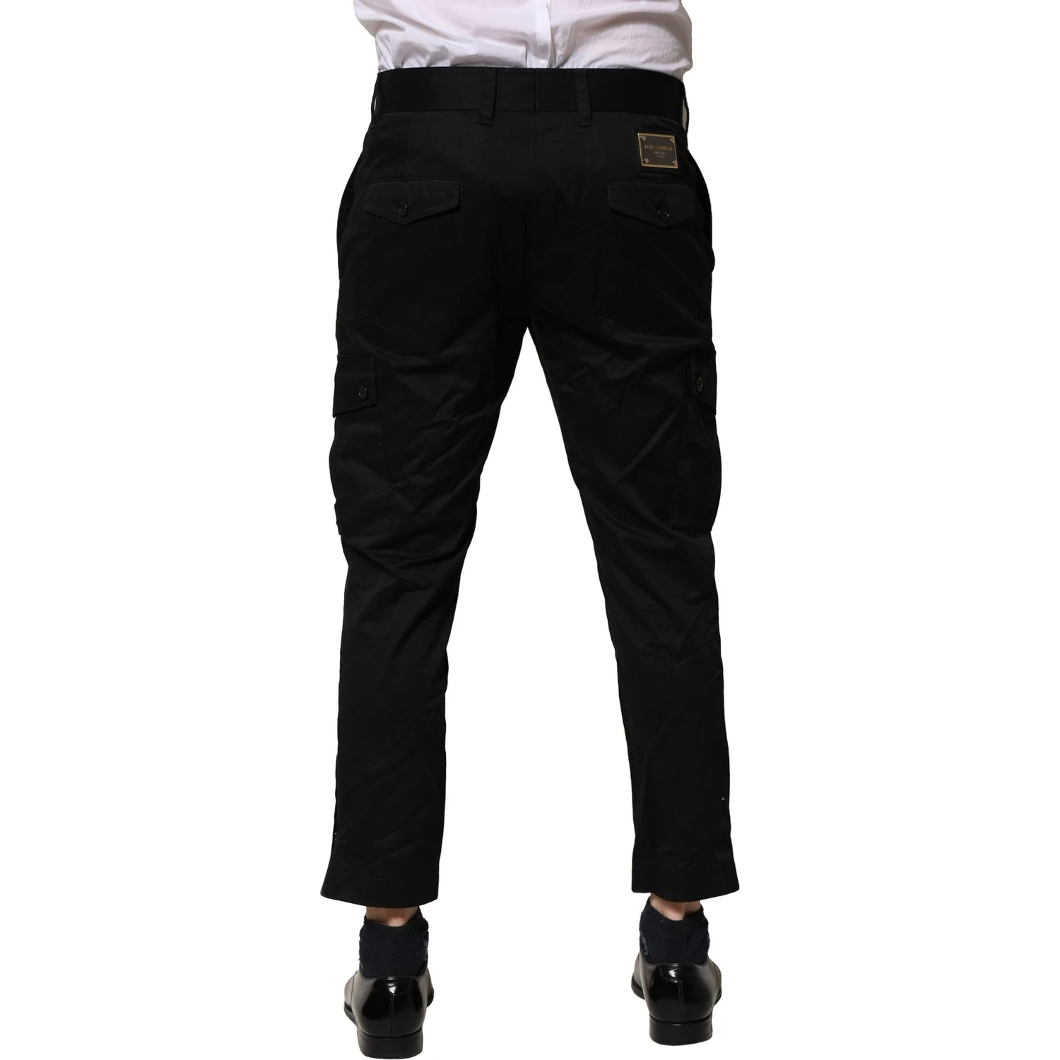 Black Cotton Dress Slim Formal Pants