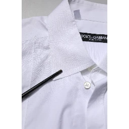 White Cotton Short Sleeves Dress Formal Shirt