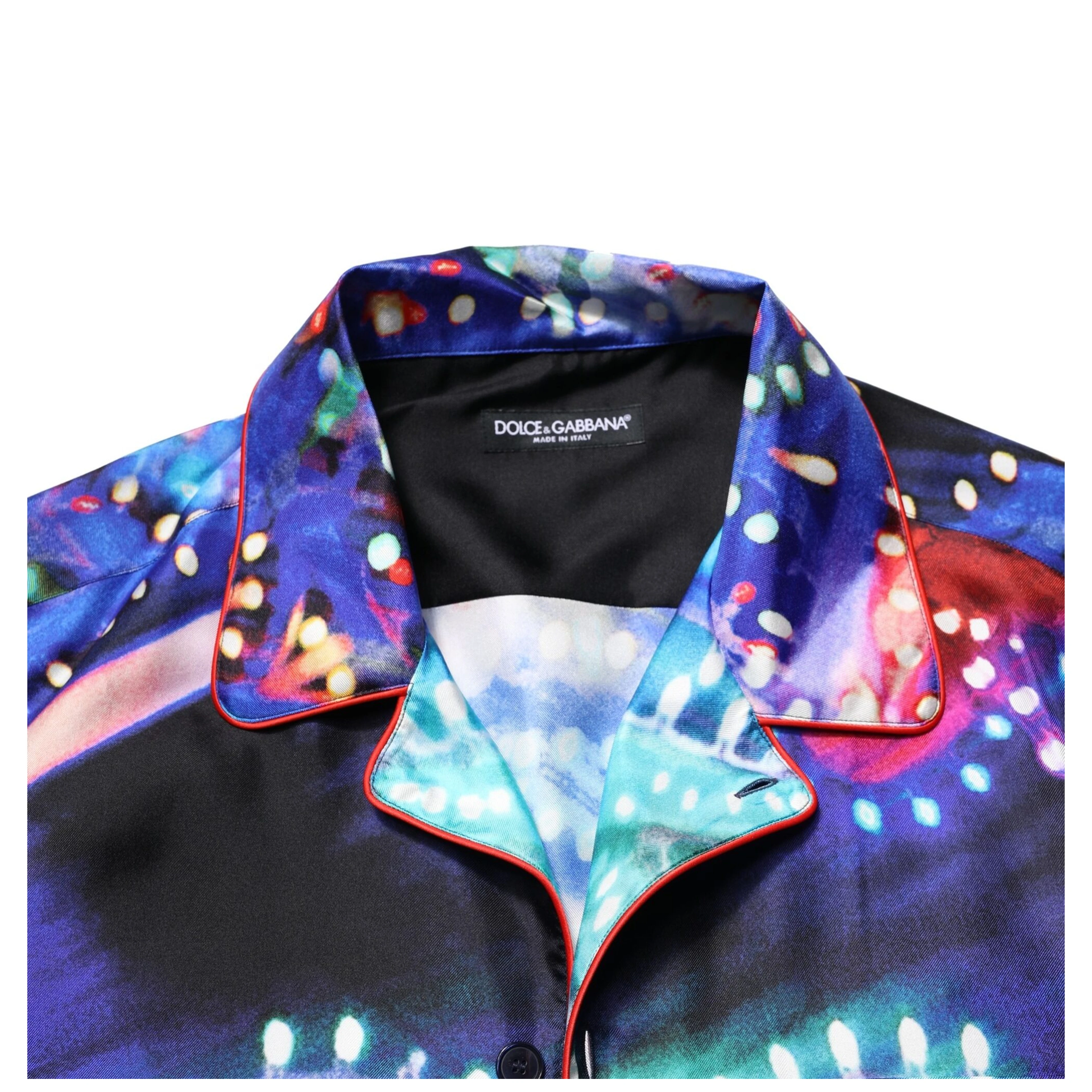 Multicolor Printed Silk Lounge Casual Shirt