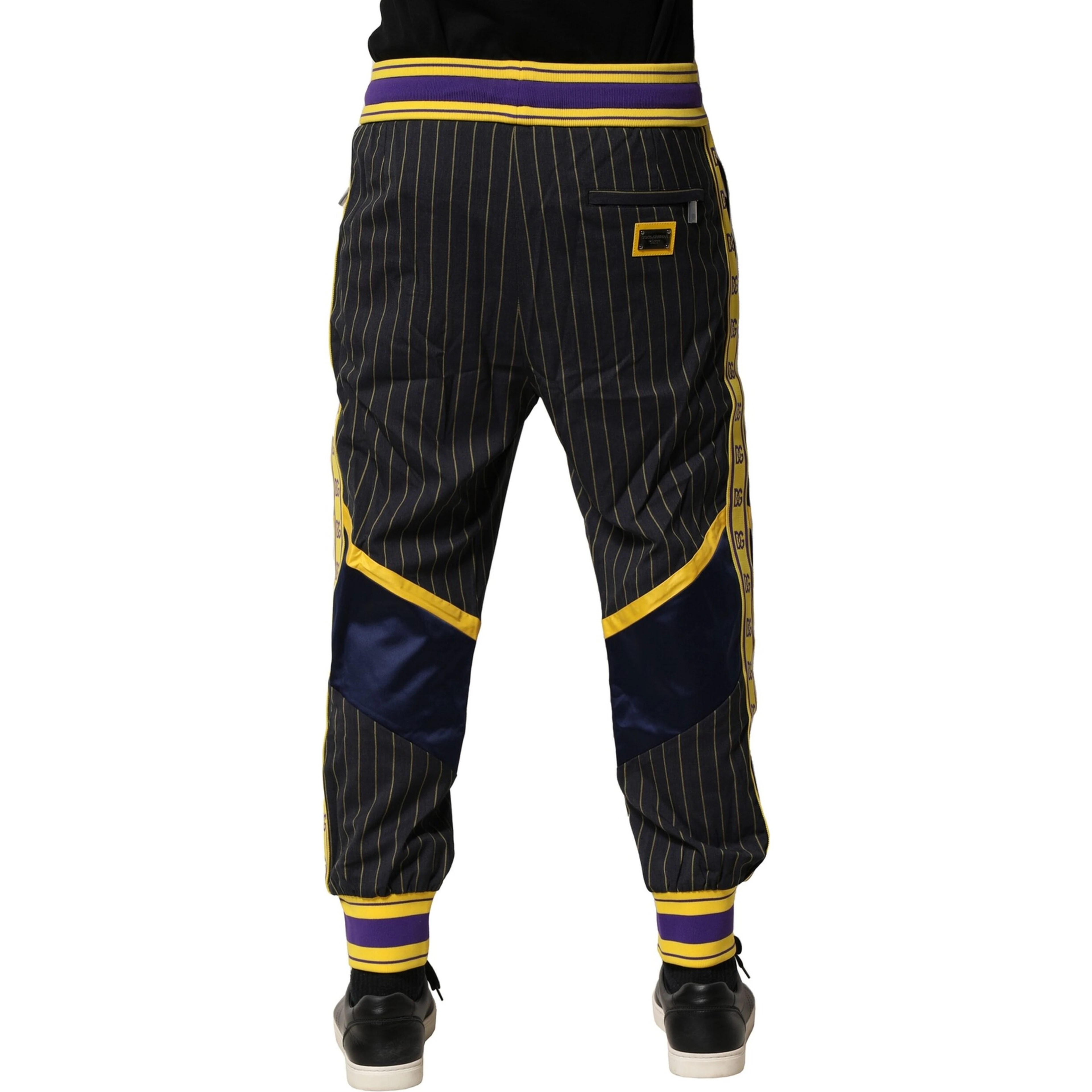 Multicolor Stripes Wool Jogger Pants