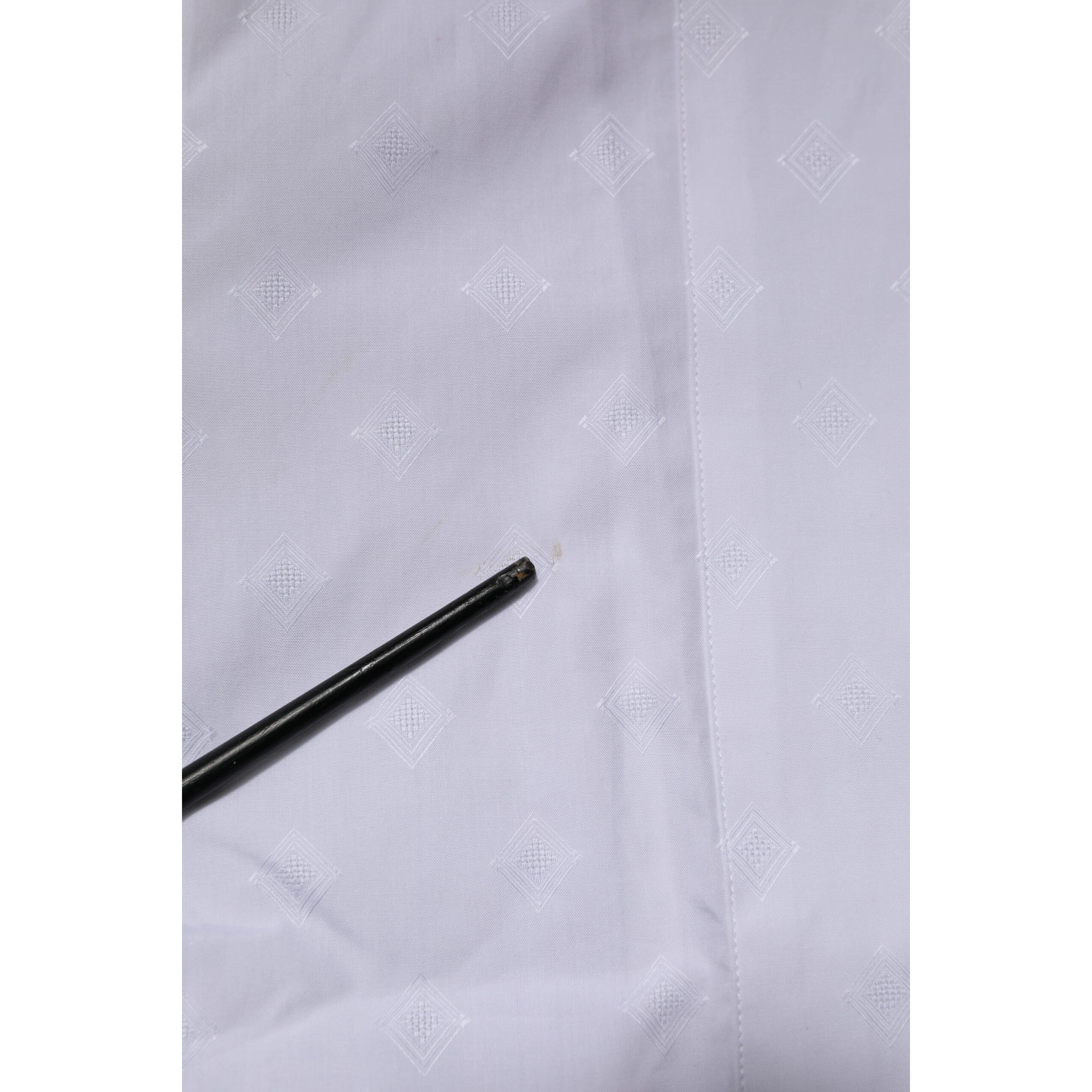 White Bib Cotton Poplin GOLD Formal Shirt