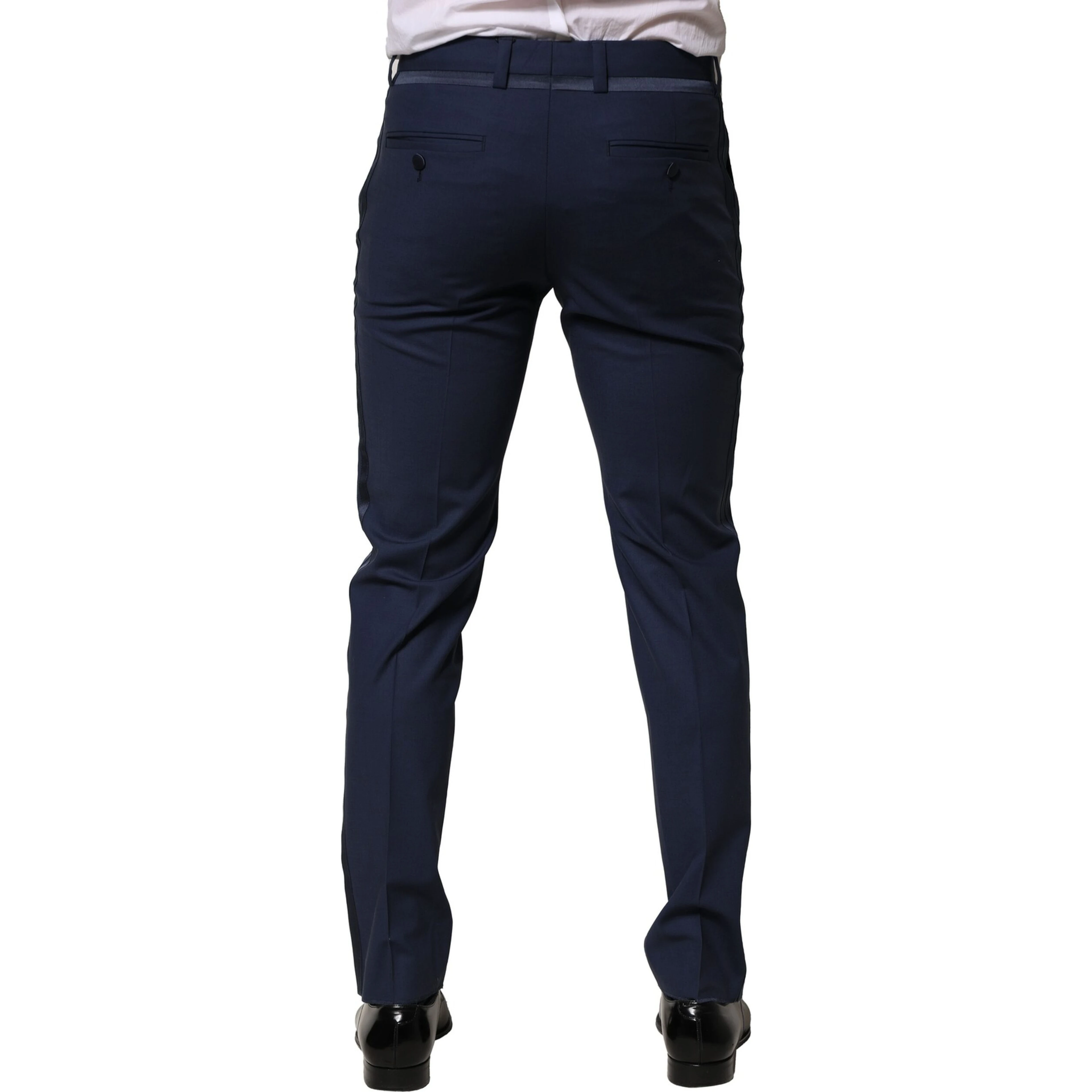 Dark Blue Wool Dress Formal Pants