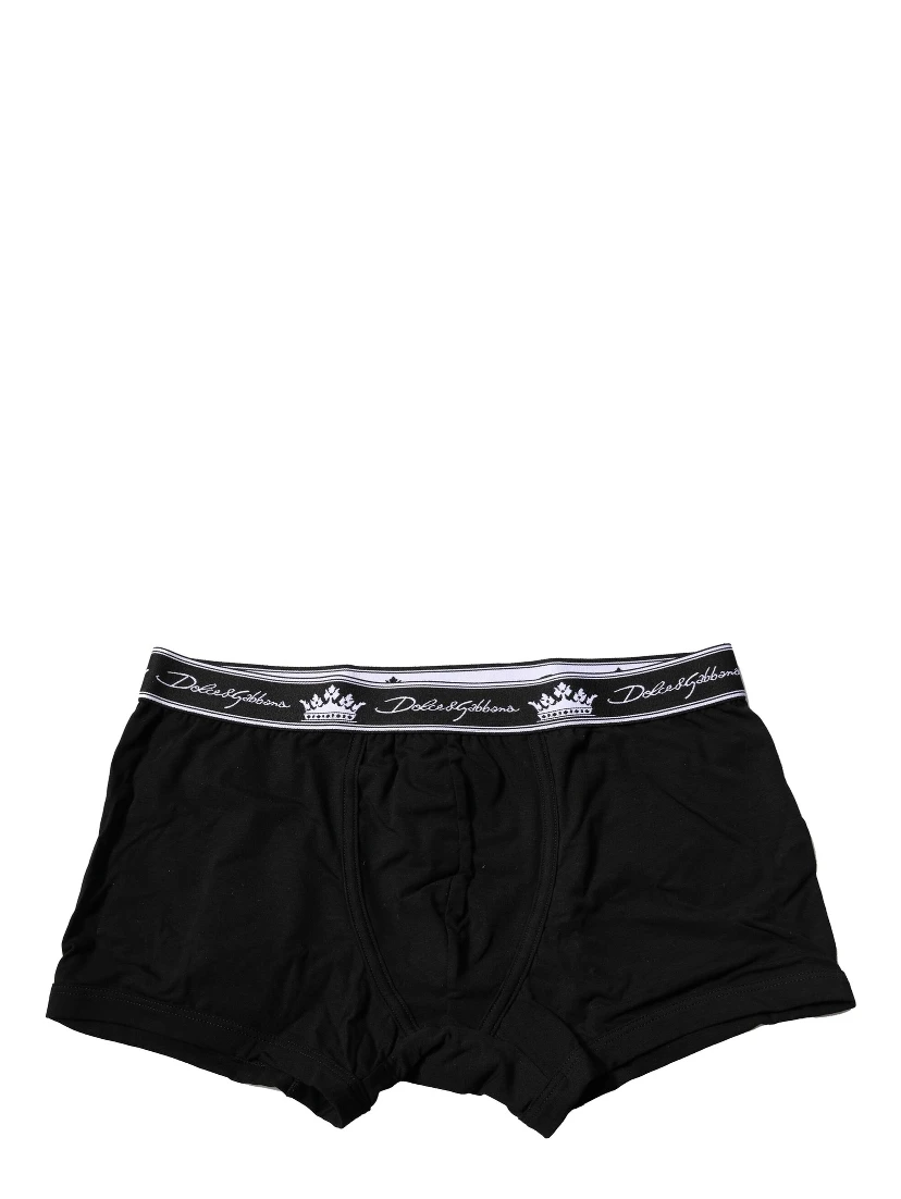 Black Cotton Stretch Regular Boxer Underwear