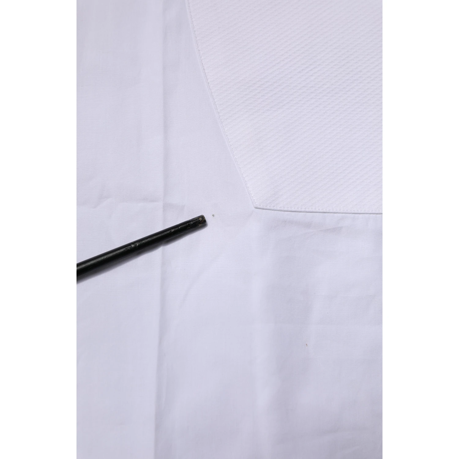 White Bib Cotton Poplin GOLD Formal Shirt