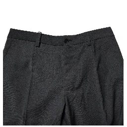Black Wool Dress Slim Formal Pants