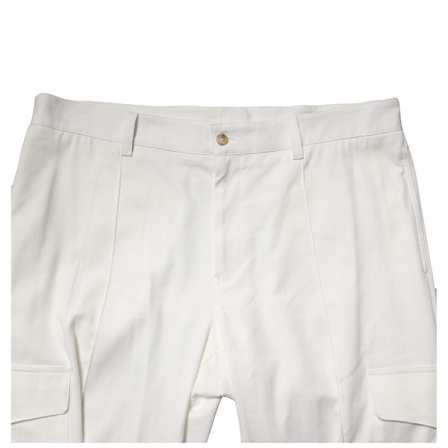 White Cotton Cargo Jogger Men Pants