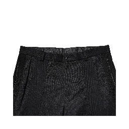 Black Cotton Dress Slim Formal Pants