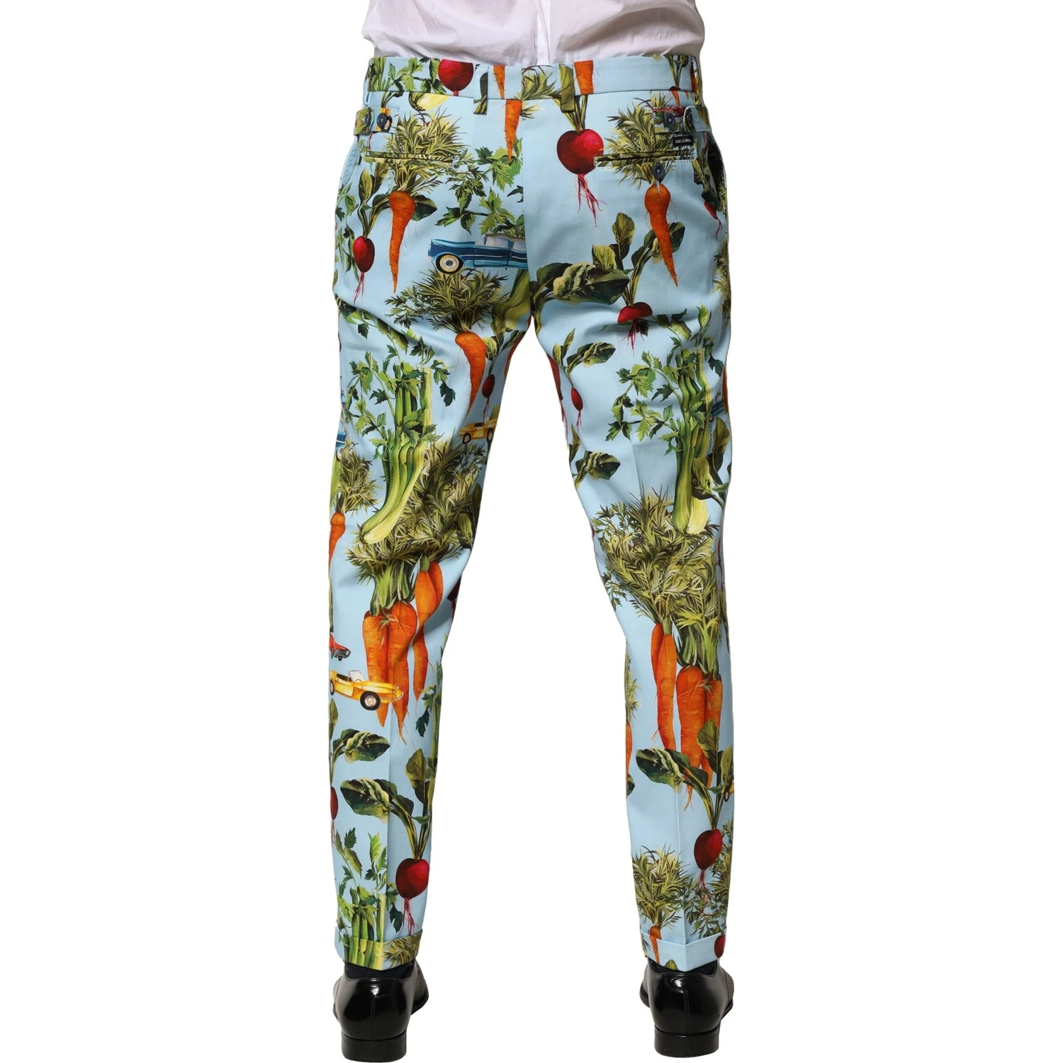 Multicolor Cotton Tapered Men Pants