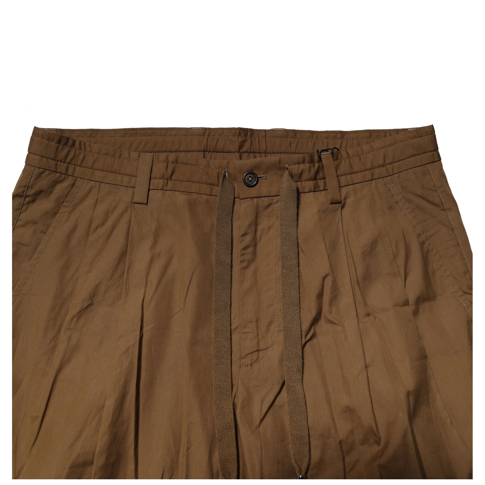 Brown Cotton Chino Mid Waist Men Pants