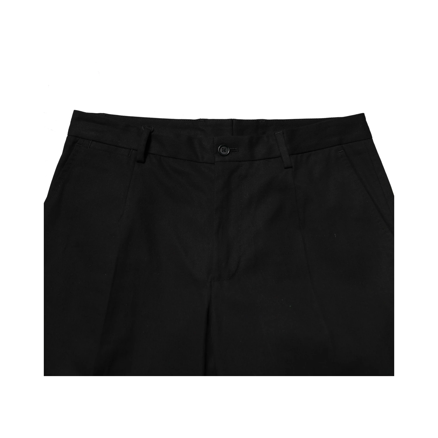 Black Cotton Cargo Dress Men Pants