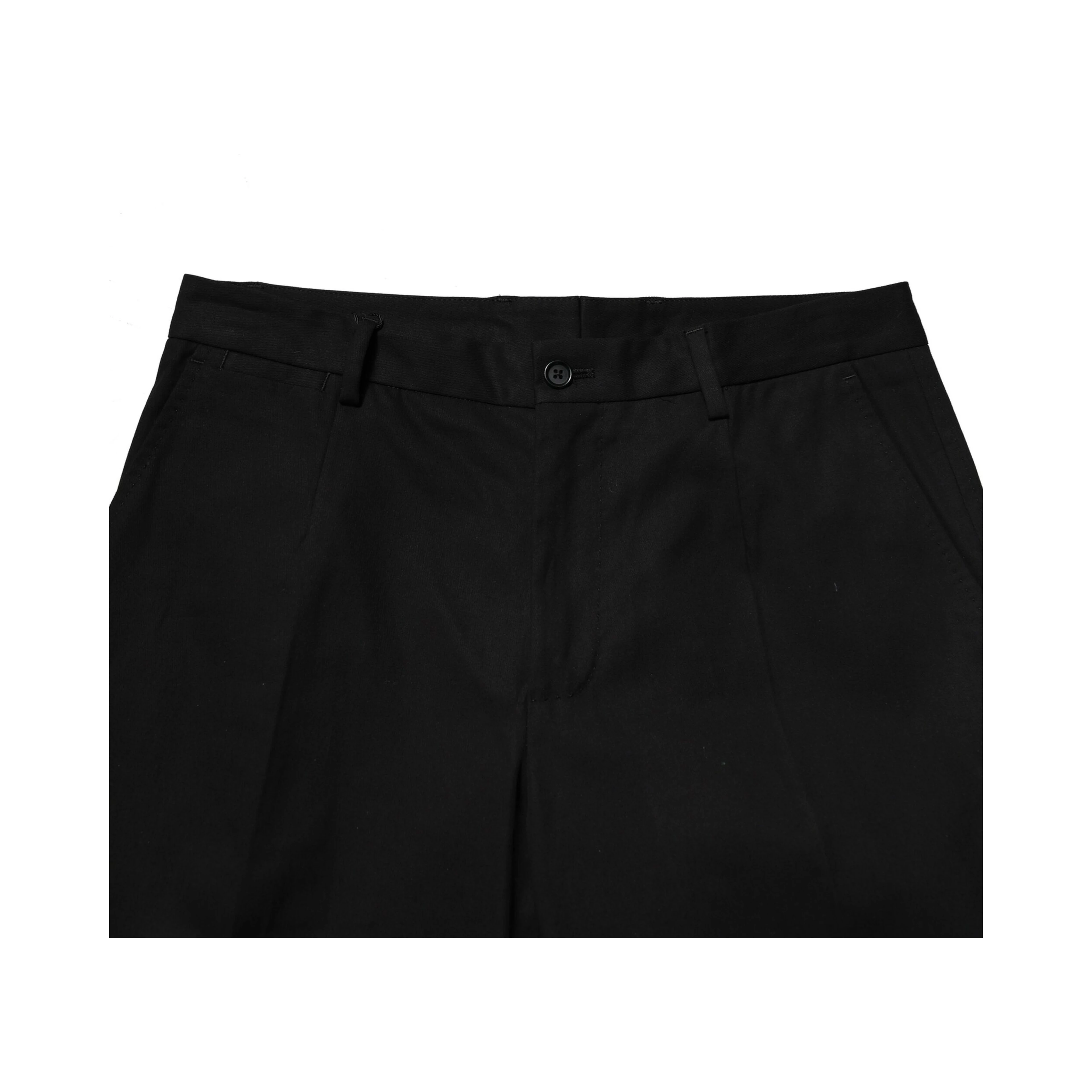 Black Cotton Cargo Dress Men Pants