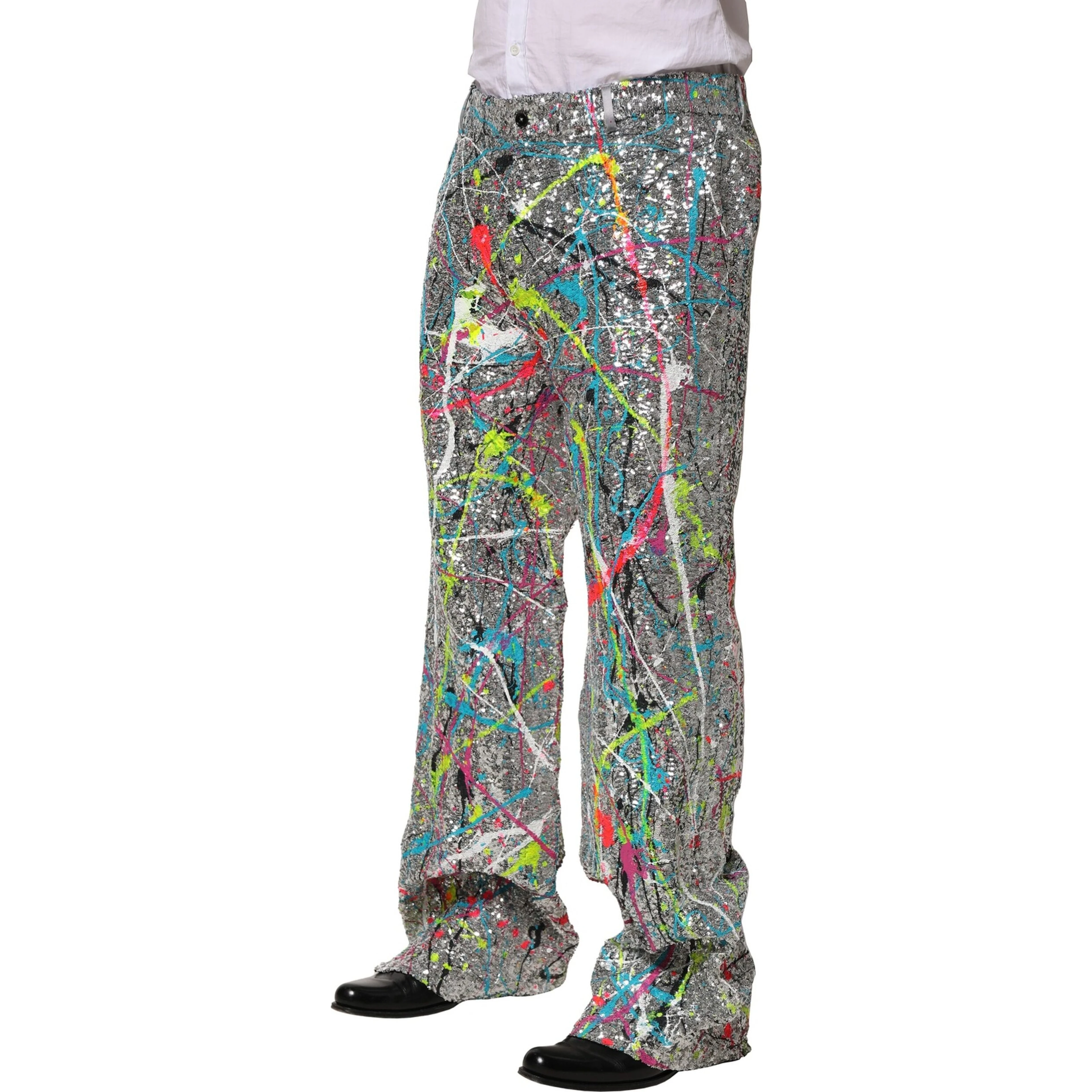 Multicolor Sequined Embellished Pants