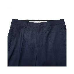 Dark Blue Wool Dress Formal Pants