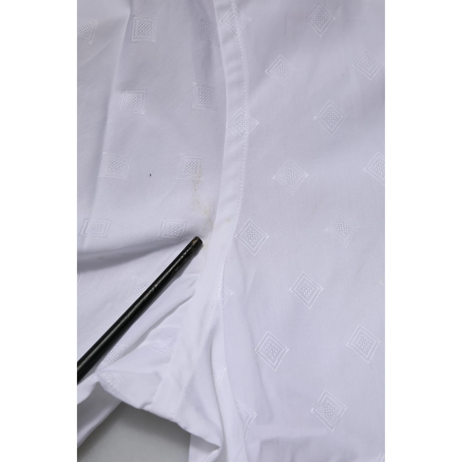 White Bib Cotton Poplin GOLD Formal Shirt