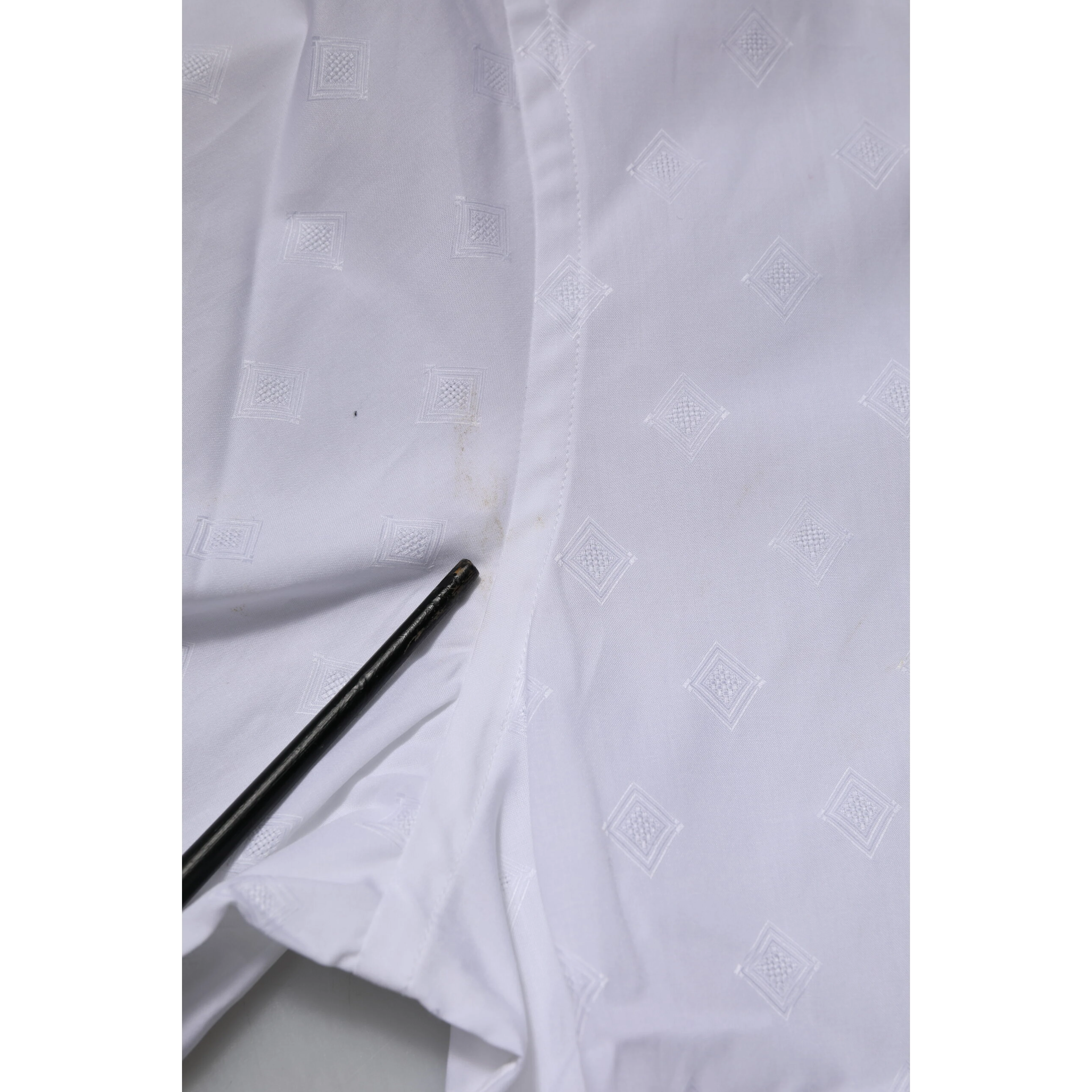 White Bib Cotton Poplin GOLD Formal Shirt