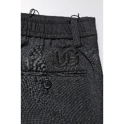 Black Wool Dress Slim Formal Pants